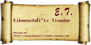 Eibenschütz Tivadar névjegykártya